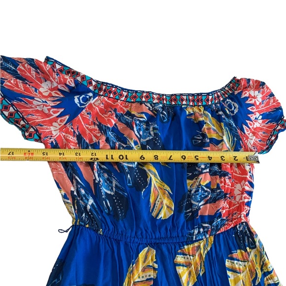 Flying Tomato Off Shoulder Maxi High Low Dress Size Small - Picture 13 of 16